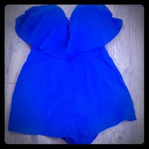 Blue Charlotte Ruse Romper XS
